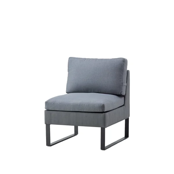 Cane-line Canapé modulaire Flex Grey, simple, incl. coussins