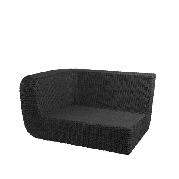 Cane-line Canapé modulaire Savannah Noir, droit