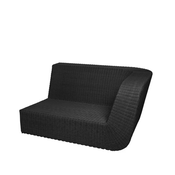 Cane-line Canapé modulaire Savannah Noir, gauche