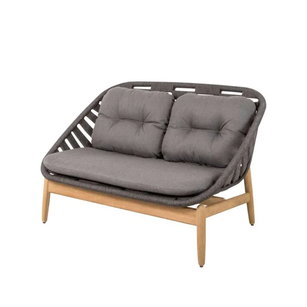 Cane-line Canapé Strington 2 places, teak Cane-Line AirTouch grey