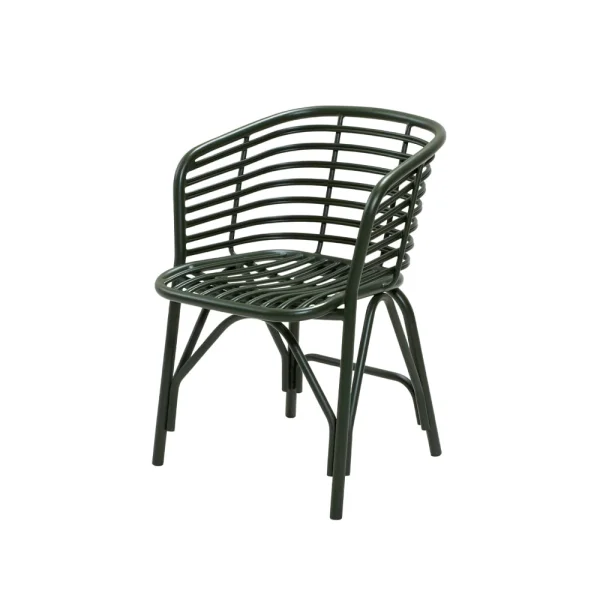 Cane-line Chaise Blend avec accoudoirs Dark green