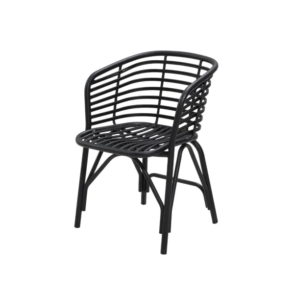 Cane-line Chaise Blend avec accoudoirs Lava grey