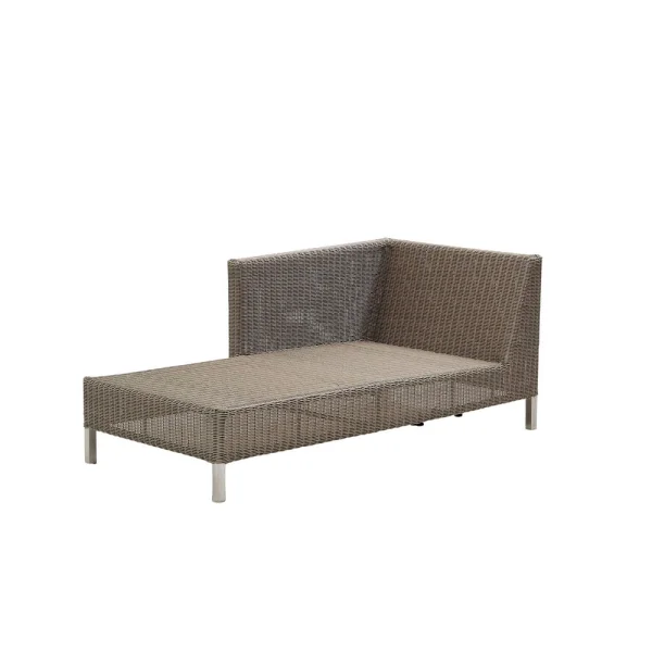 Cane-line Chaise longue Connect Taupe, droite