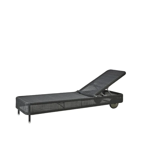 Cane-line Chaise longue Presley weave Graphite