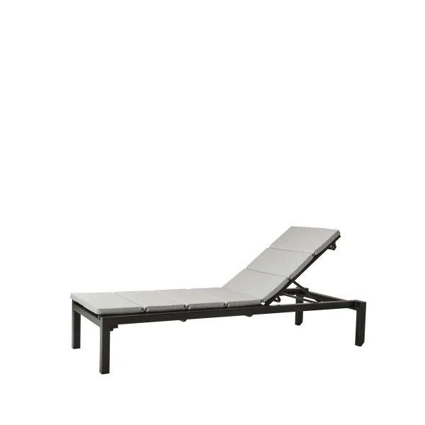 Cane-line Chaise longue Relax Cane-Line Natté gris, incl coussin.