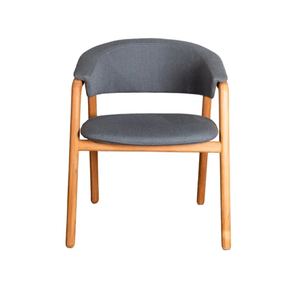 Cane-line Chaise Luna Cane-Line airtouch grey, support en teck