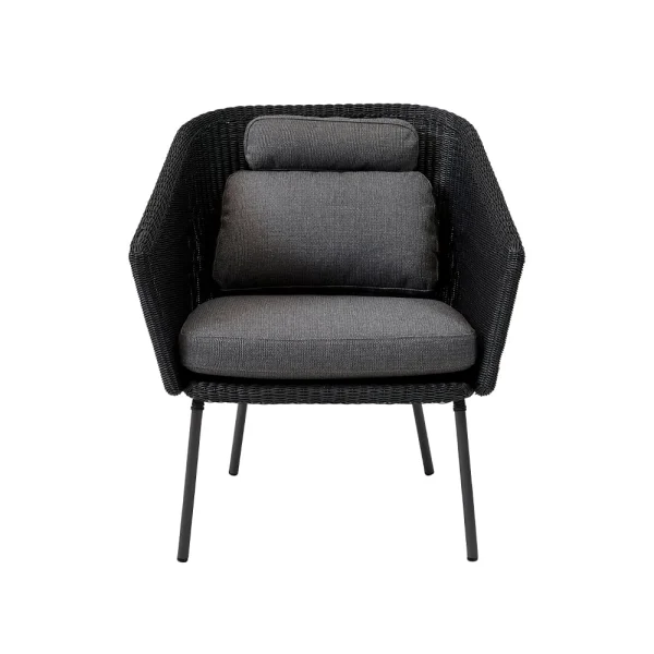 Cane-line Chaise Mega Graphic, incl. coussins gris