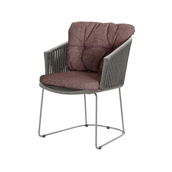 Cane-line Chaise Moments Cane-Line Natté dark bordeaux, Cane-Line soft rope