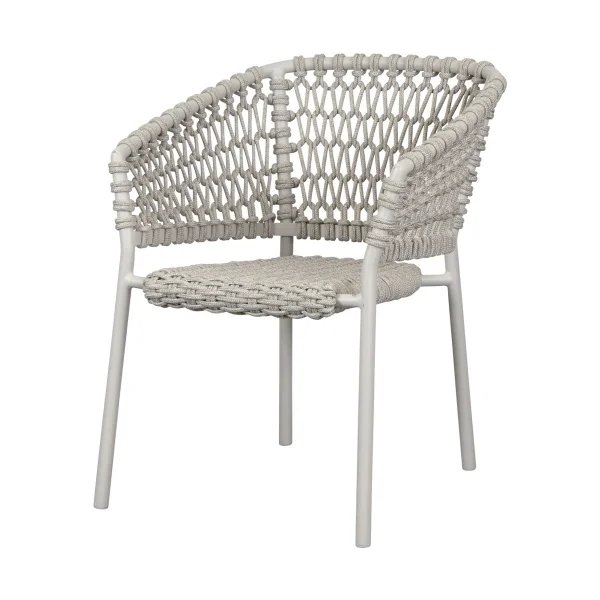 Cane-line Chaise Ocean soft rope avec accoudoirs Sand