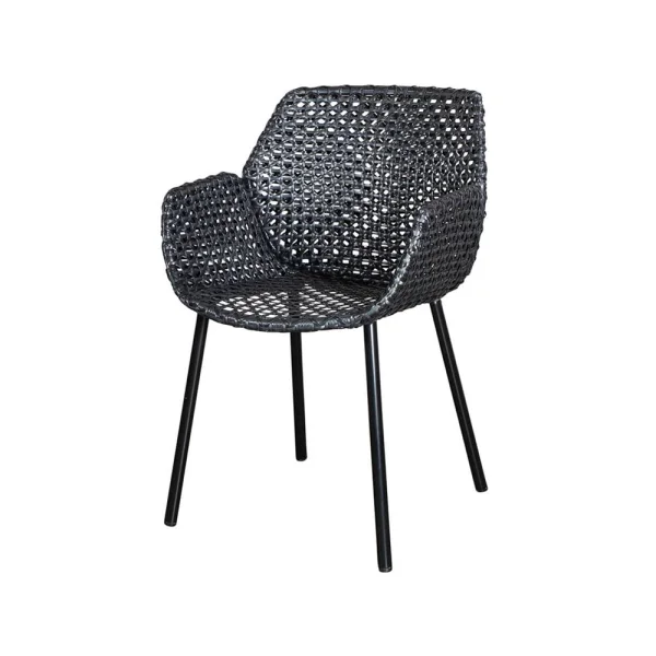 Cane-line Chaise Vibe Black/anthracite