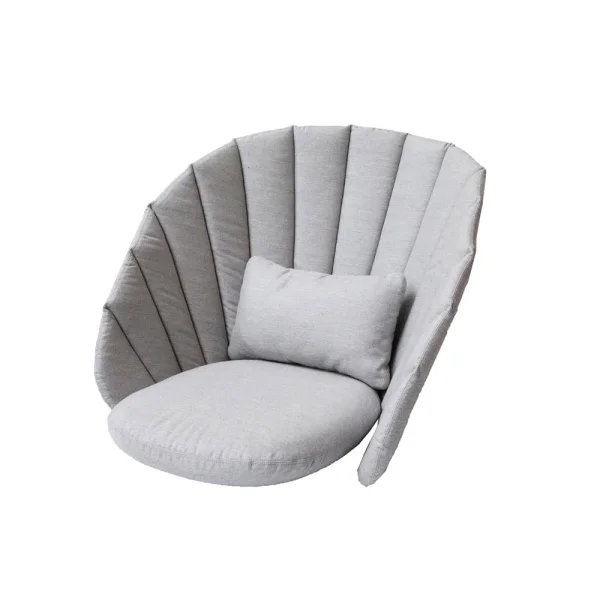 Cane-line Coussin pour fauteuil lounge Peacock Cane-Line Natté light grey