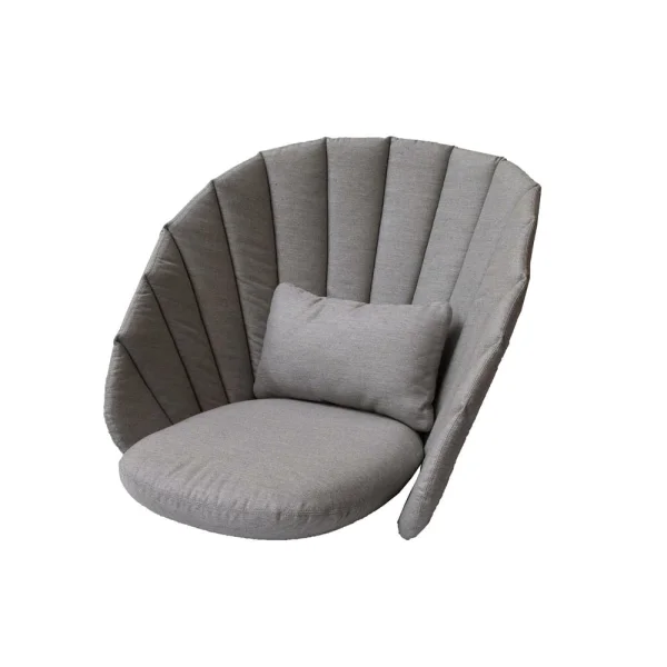 Cane-line Coussin pour fauteuil lounge Peacock Cane-Line Natté taupe