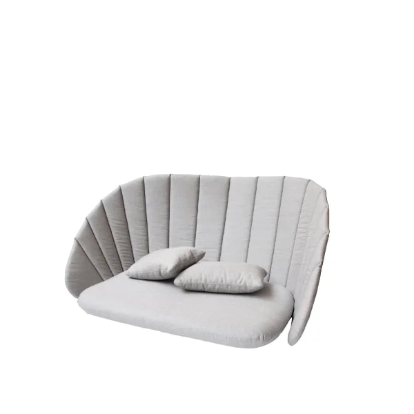 Cane-line Coussins pour canapé Peacock 2 places Cane-line natté light grey