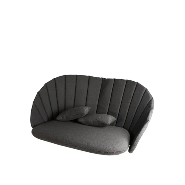 Cane-line Coussins pour canapé Peacock 2 places Focus dark grey