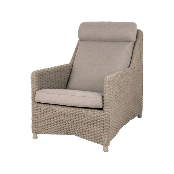 Cane-line Fauteuil Diamond highback soft rope Cane-Line Natté taupe