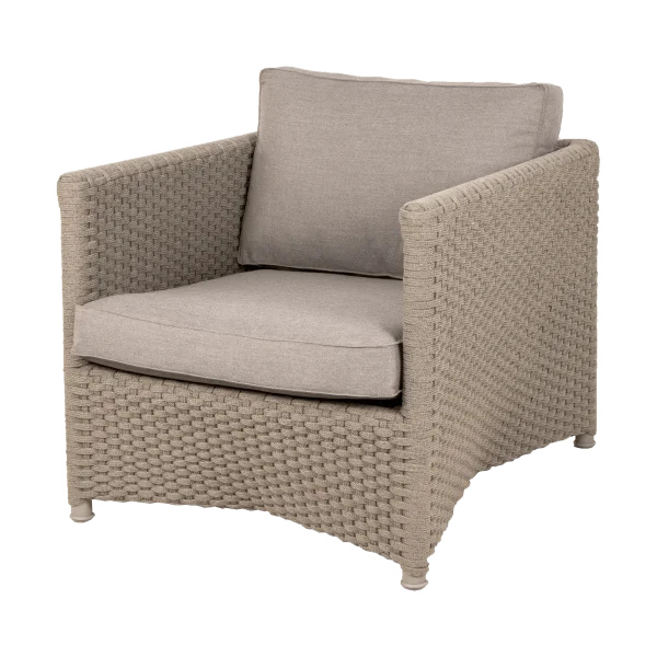 Cane-line Fauteuil lounge Diamond soft rope Cane-Line Natté taupe