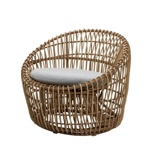 Cane-line Fauteuil Nest Round Cane-Line Natté light grey, rotin