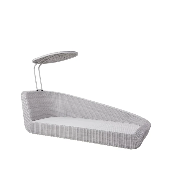 Cane-line Lit de jour Savannah White grey, gauche