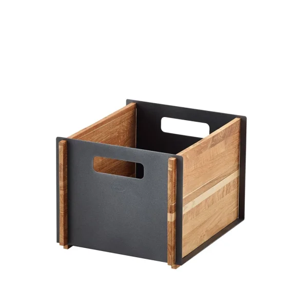 Cane-line Rangement Box Lava grey, teak