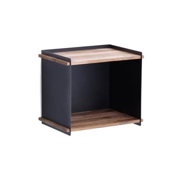 Cane-line Rangement Box Wall Lava grey, teak