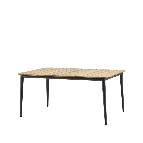 Cane-line Table à manger Core teak 160x100x74 cm Pied Lava grey