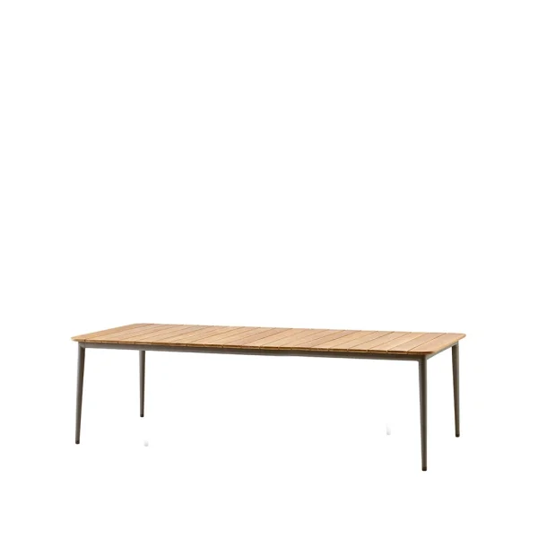 Cane-line Table à manger Core teak 274x100x74 cm Pied taupe