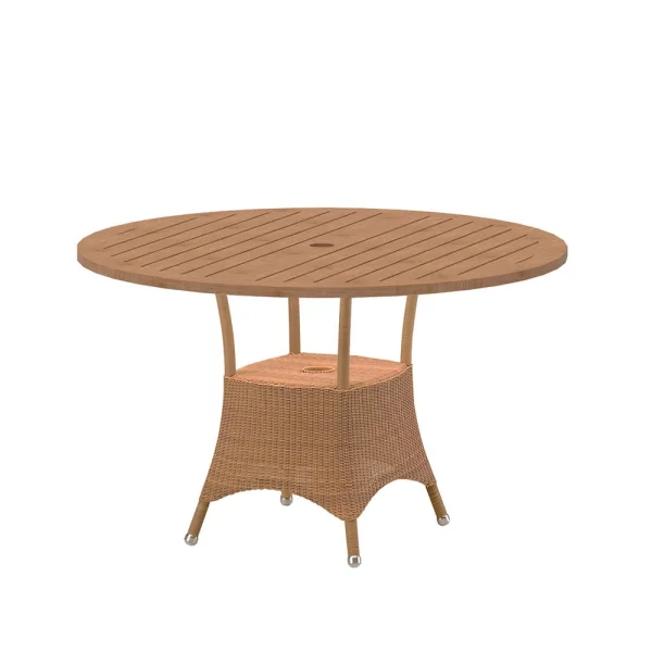Cane-line Table à manger Lansing Ø120 cm Teak-weave nature