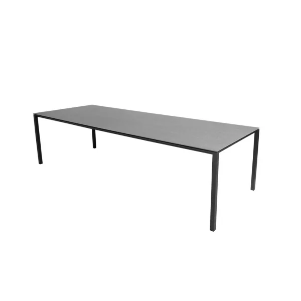 Cane-line Table à manger Pure Basalt grey-lava grey 280x100 cm