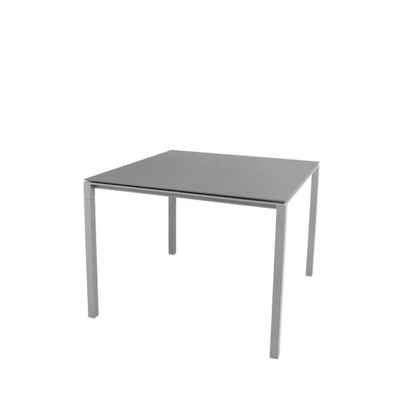Cane-line Table à manger Pure Basalt grey-Light grey 100x100 cm