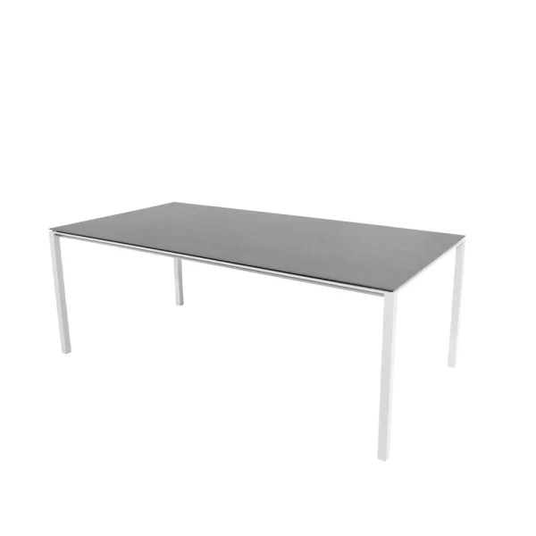 Cane-line Table à manger Pure Basalt grey-white 200x100 cm