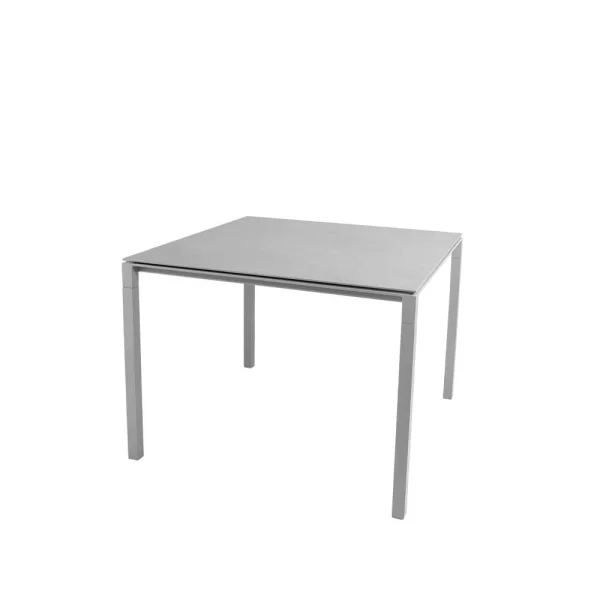 Cane-line Table à manger Pure Concrete grey - Light grey 100x100 cm