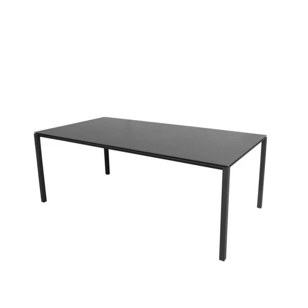 Cane-line Table à manger Pure Nero-lava grey 200x100 cm
