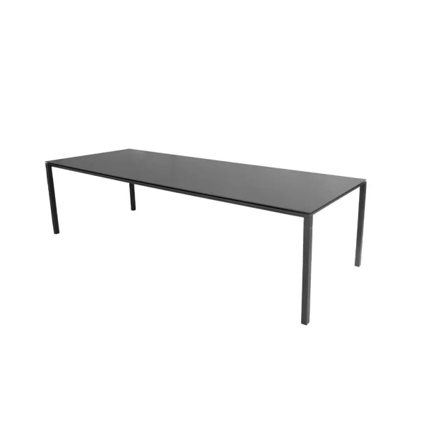 Cane-line Table à manger Pure Nero-lava grey 280x100 cm