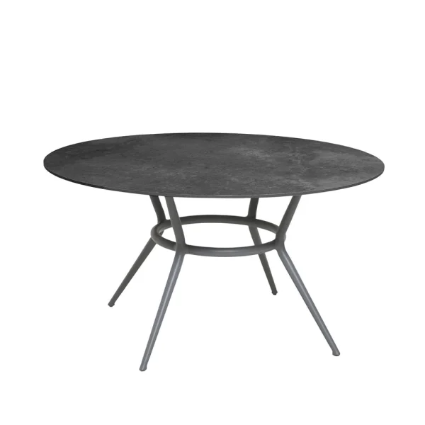 Cane-line Table à manger ronde Joy Fossil black-Light grey Ø144 cm