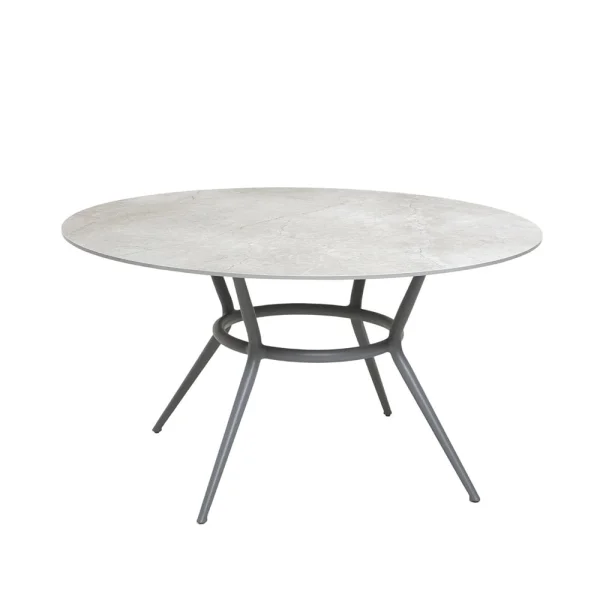 Cane-line Table à manger ronde Joy Fossil grey-clair gris Ø144 cm