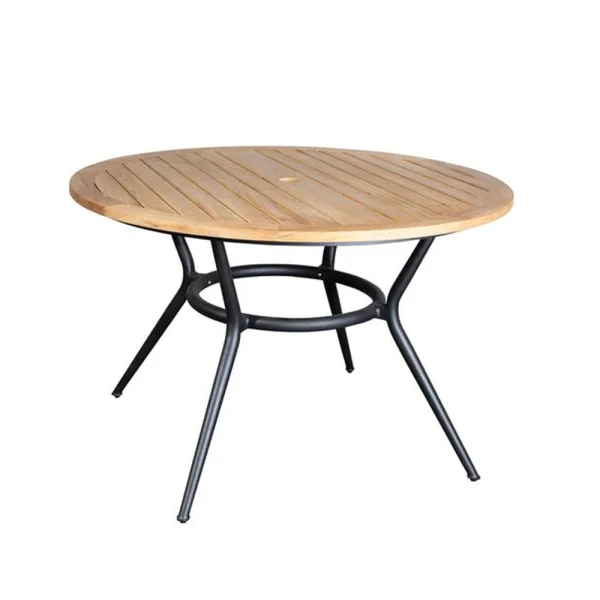 Cane-line Table à manger ronde Joy Teck-Lava grey Ø120 cm