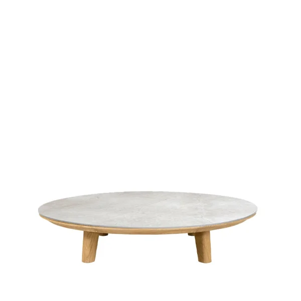 Cane-line Table basse Aspect Fossil grey-teak, cermaic