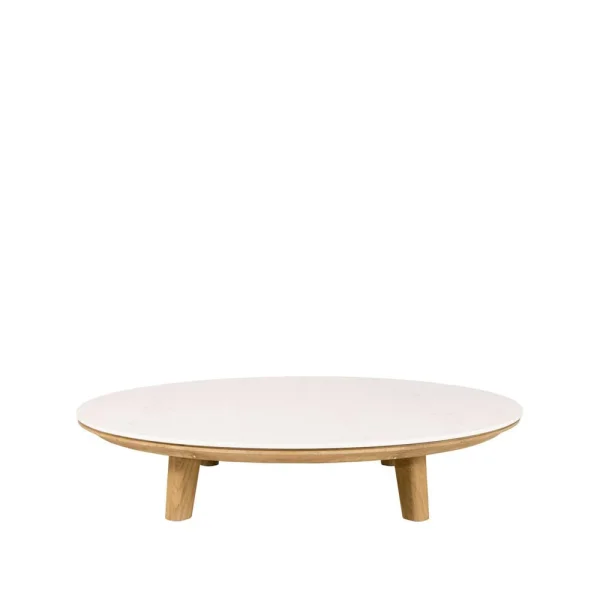 Cane-line Table basse Aspect Travertin-teak