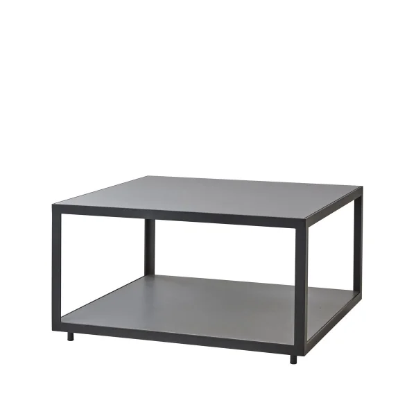 Cane-line Table basse Level céramique 79x79 cm Light grey-Lava grey