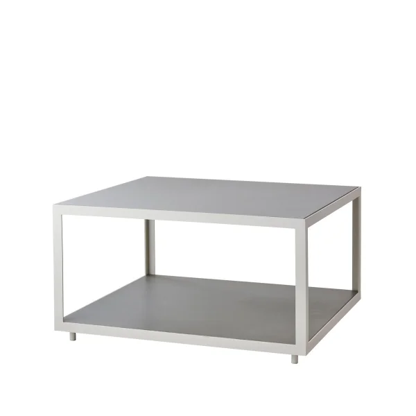 Cane-line Table basse Level céramique 79x79 cm Light grey-White
