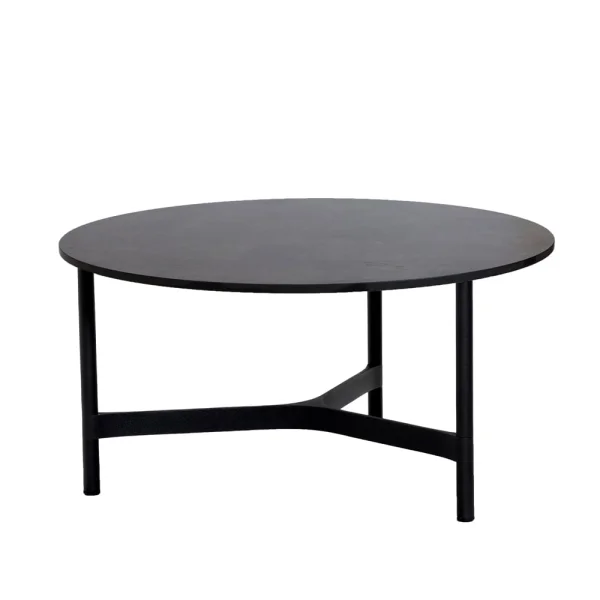 Cane-line Table basse Twist large Ø90 cm Dark grey-lava grey