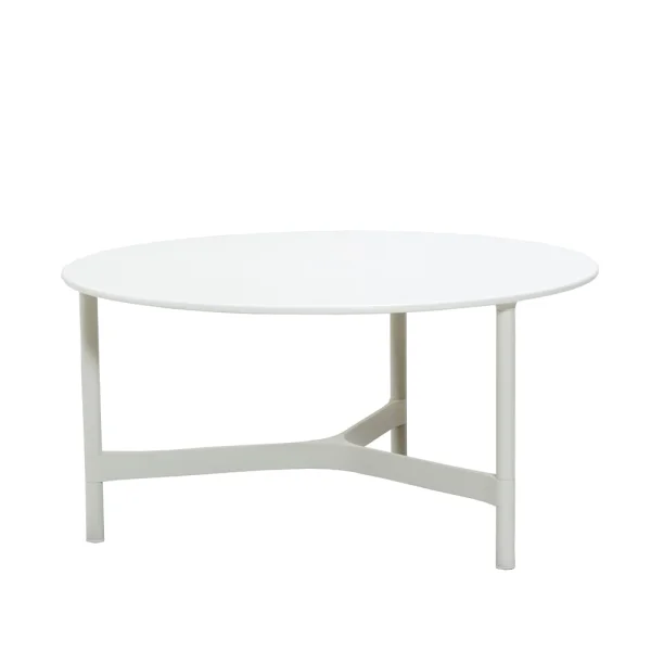 Cane-line Table basse Twist large Ø90 cm White-white