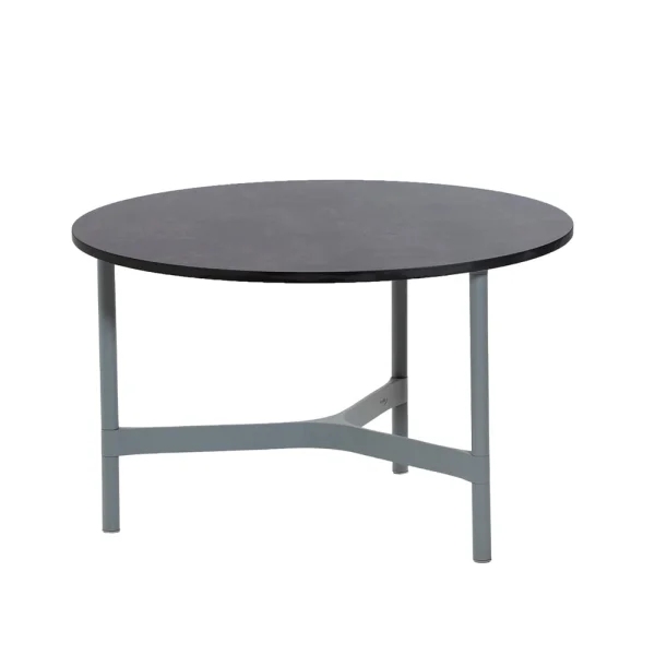 Cane-line Table basse Twist medium Ø70 cm Dark grey-light grey
