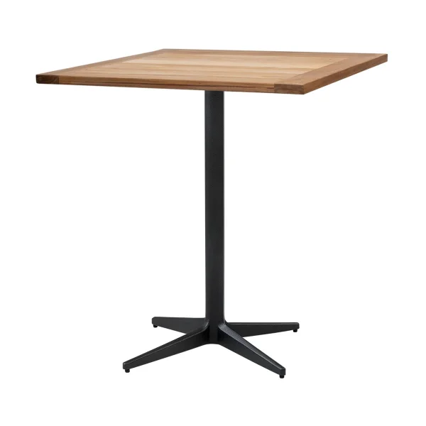 Cane-line Table de café Drop teak 72x72 cm Pied lava grey