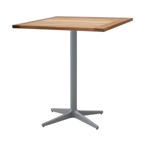 Cane-line Table de café Drop teak 72x72 cm Pied Light grey