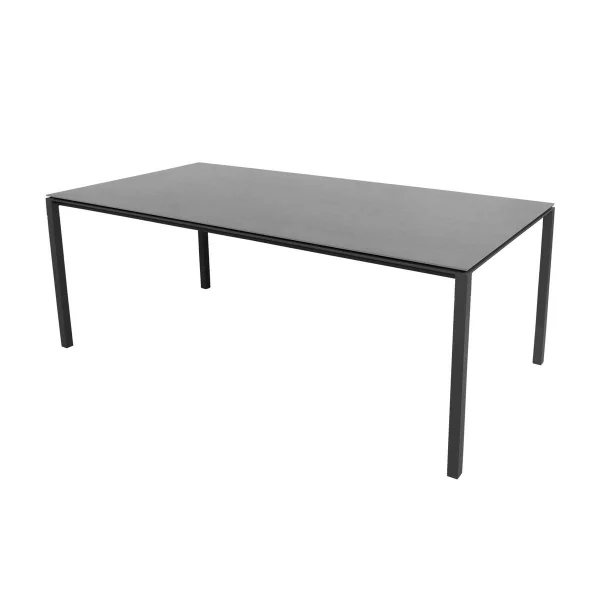 Cane-line Table Pure 200x100 cm Basalt grey-lava grey