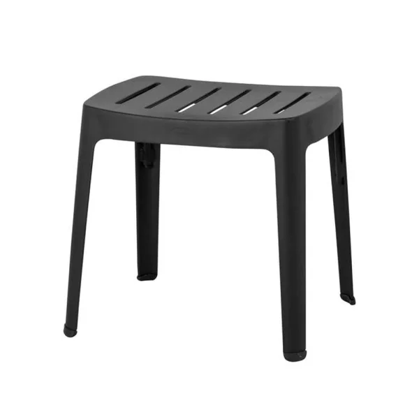 Cane-line Tabouret Cut Black, aluminium