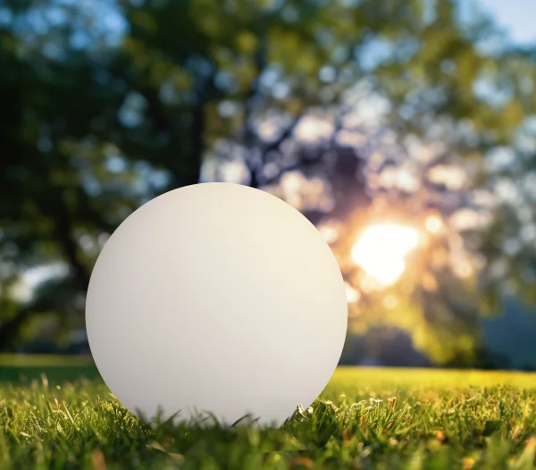 Century Italia Bolla Solar 40 - lampe de table solaire rechargeable avec câble - Ø 40 x 39 cm - 0.9W RGB+W LED inclus - IP44 - blanc