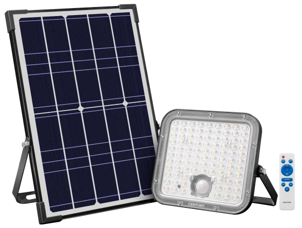 Century Italia Energy - projecteur solaire - 20,1 x 16,4 x 4,9 cm - 30W LED dimmable inclus - IP65 - noir