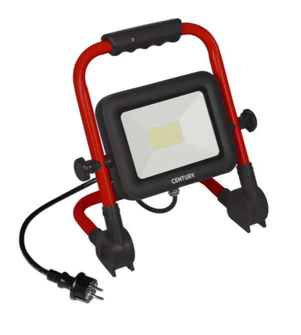 Century Italia Rework - projecteur portable - 18 x 28 x 29,2 cm - 150W LED inclus - IP65 - noir et rouge